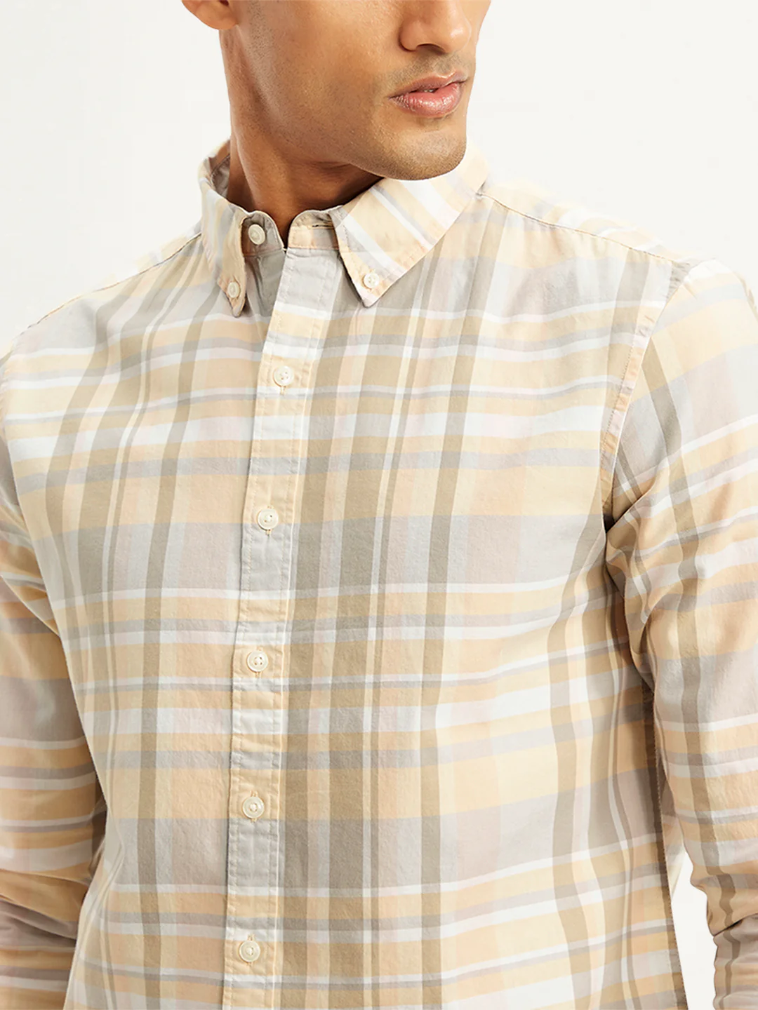 Men's Checkered Slim Fit Shirt - Image 3