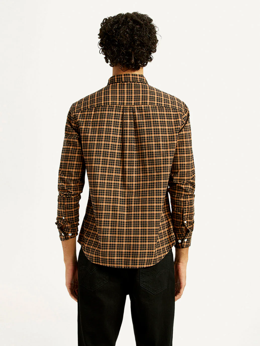 Men's Checkered Slim Fit Oxford Shirt - Image 2