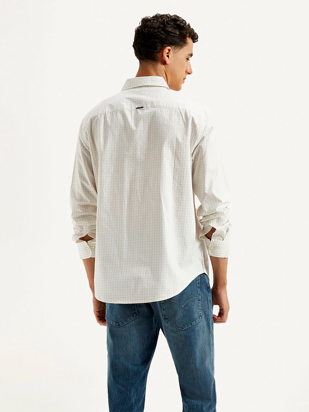 Men's Redloop Checkered Slim Fit Shirt - Image 3