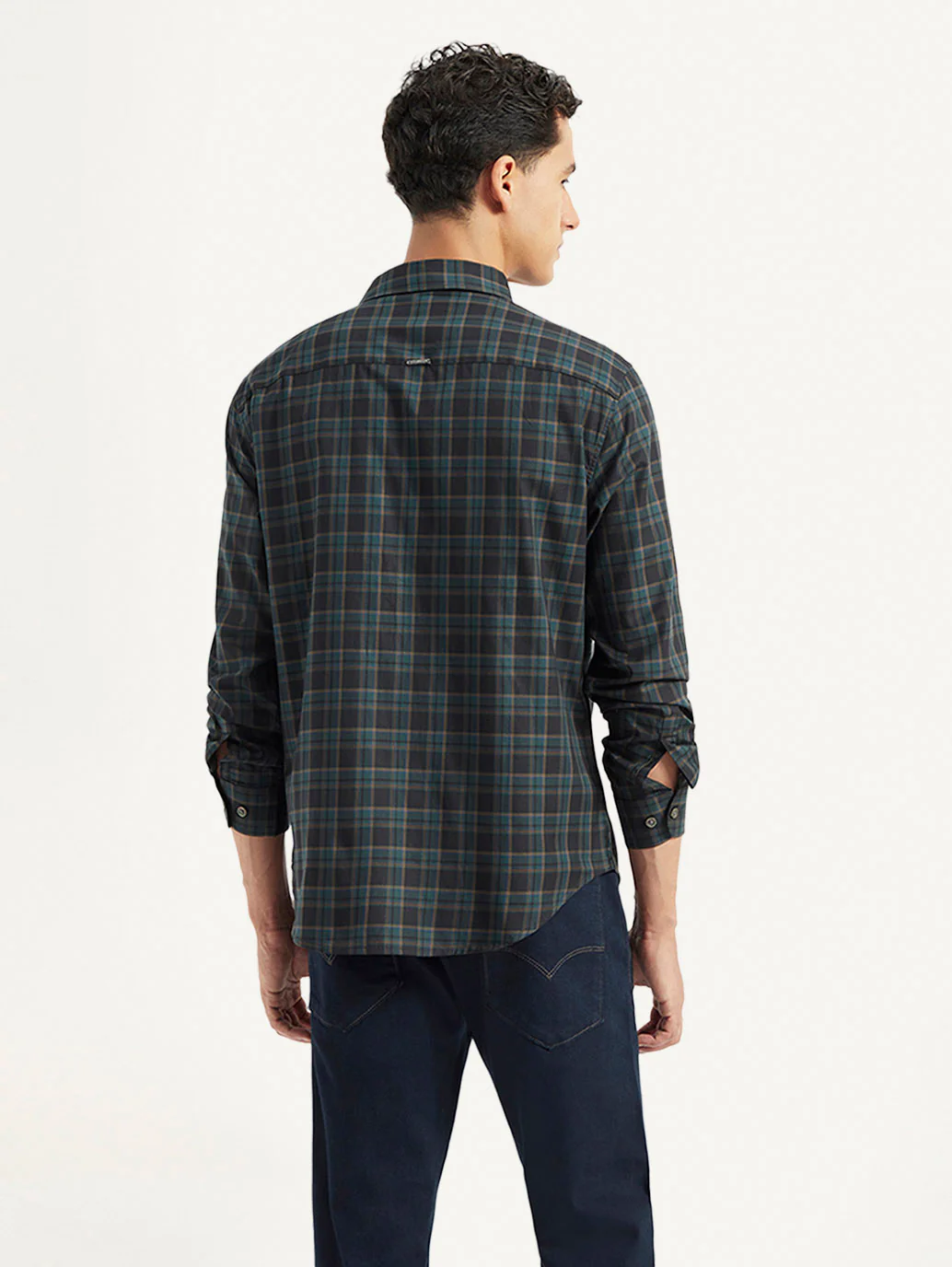 Men's Redloop Checkered Slim Fit Shirt - Image 3