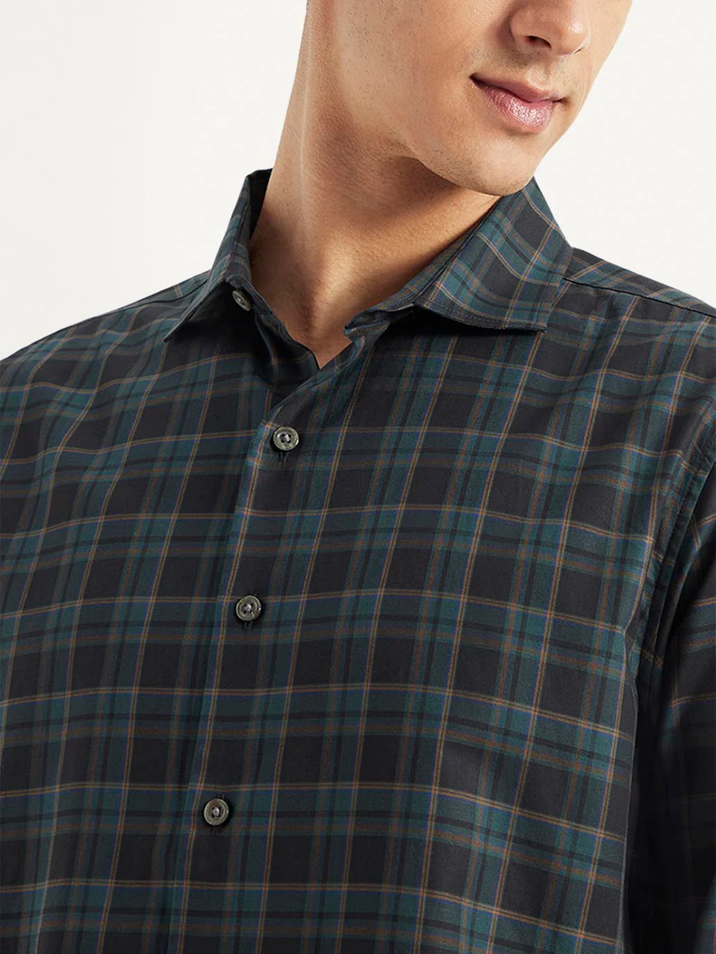 Men's Redloop Checkered Slim Fit Shirt - Image 4