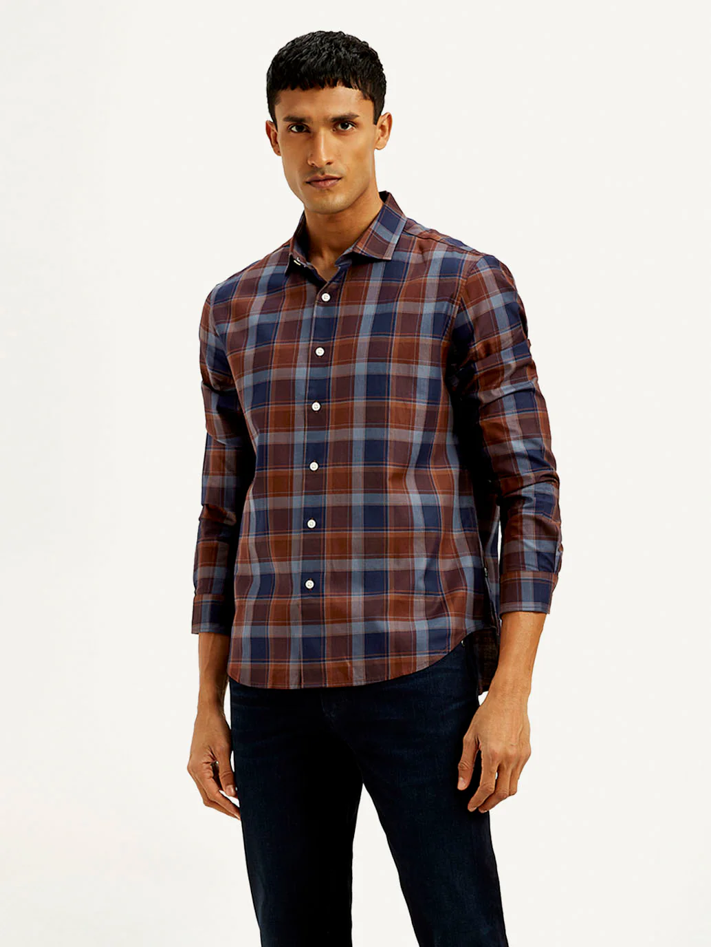 Men's Redloop Checkered Slim Fit Shirt - Image 2