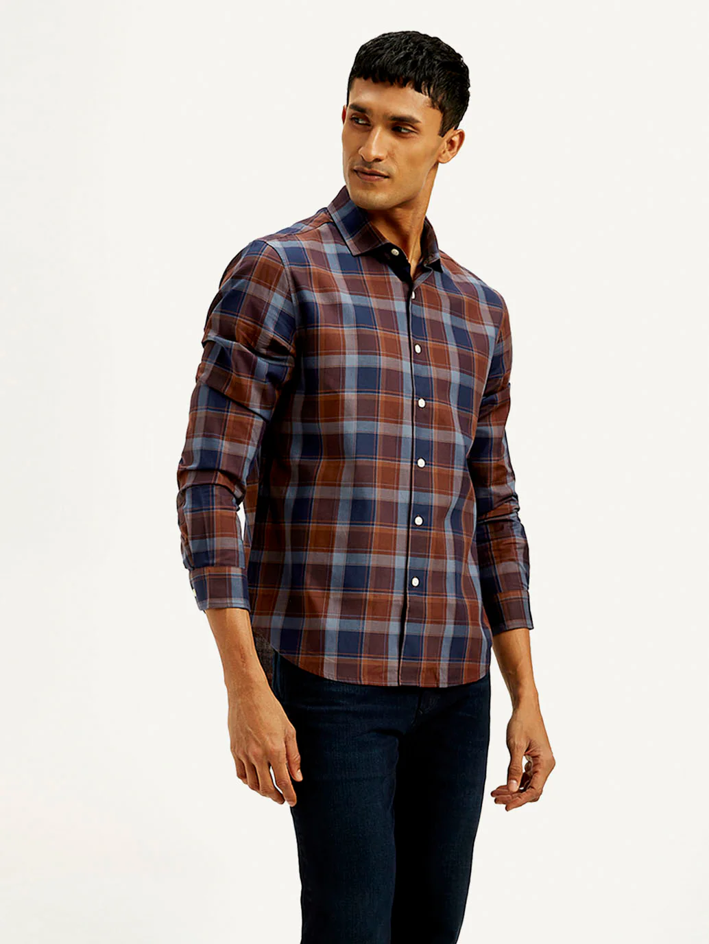 Men's Redloop Checkered Slim Fit Shirt - Image 5