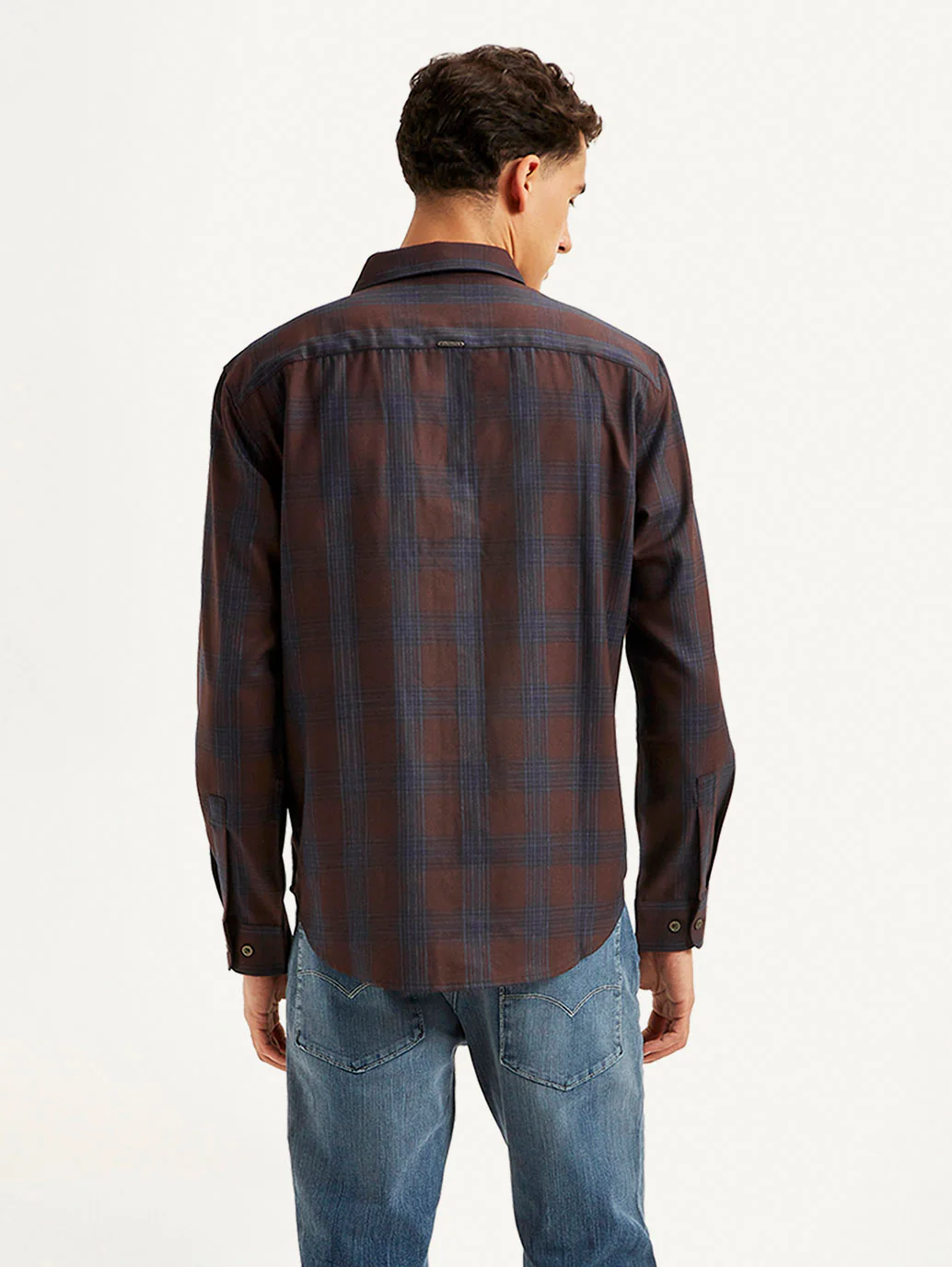 Men's Redloop Checkered Slim Fit Shirt - Image 3