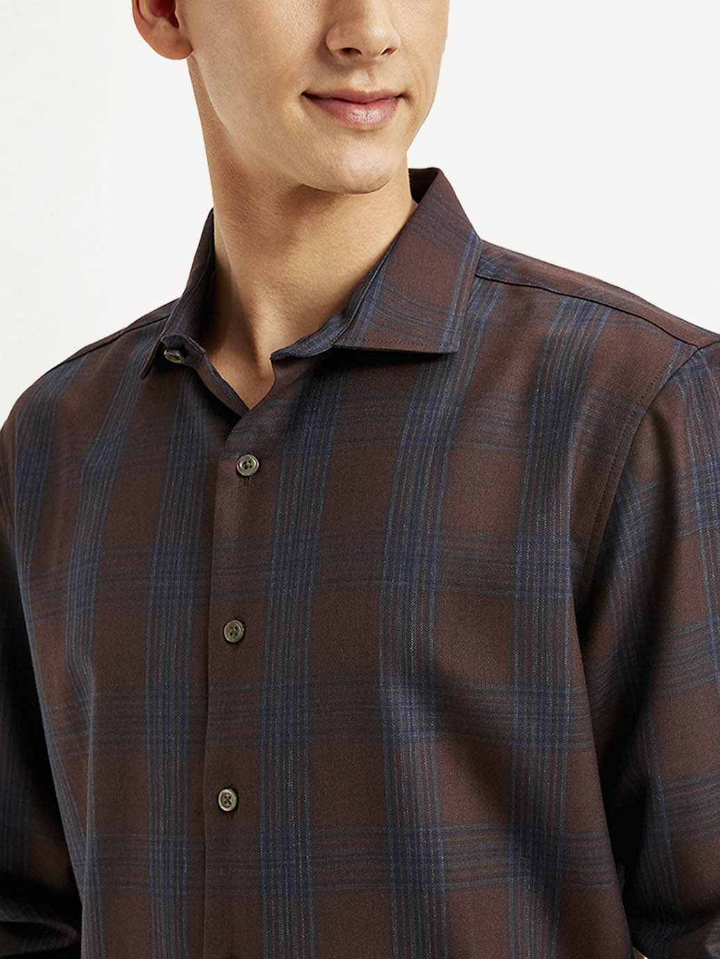 Men's Redloop Checkered Slim Fit Shirt - Image 4