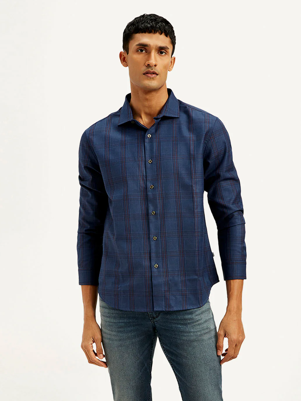 Men's Redloop Checkered Slim Fit Shirt - Image 2