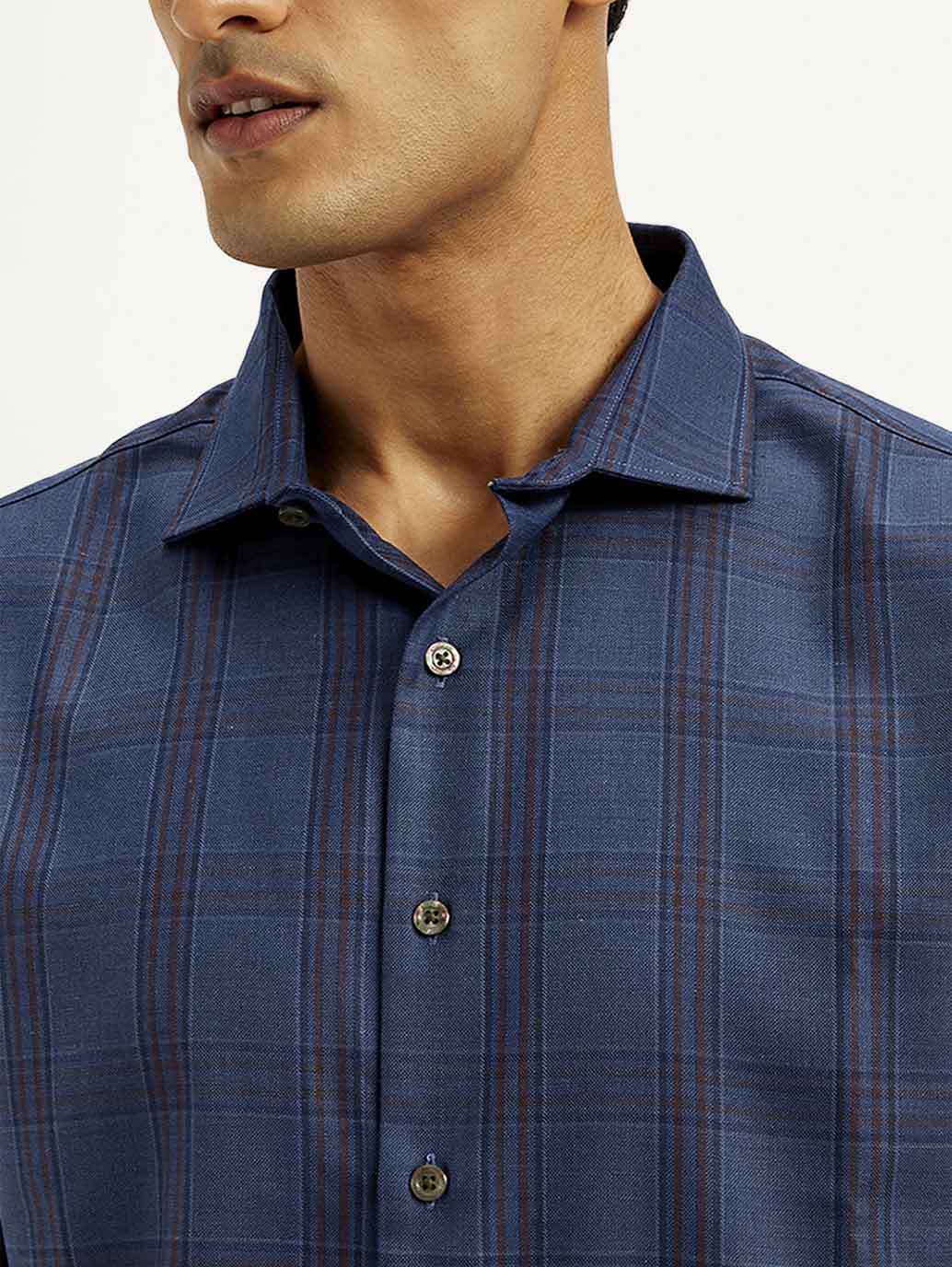 Men's Redloop Checkered Slim Fit Shirt - Image 4
