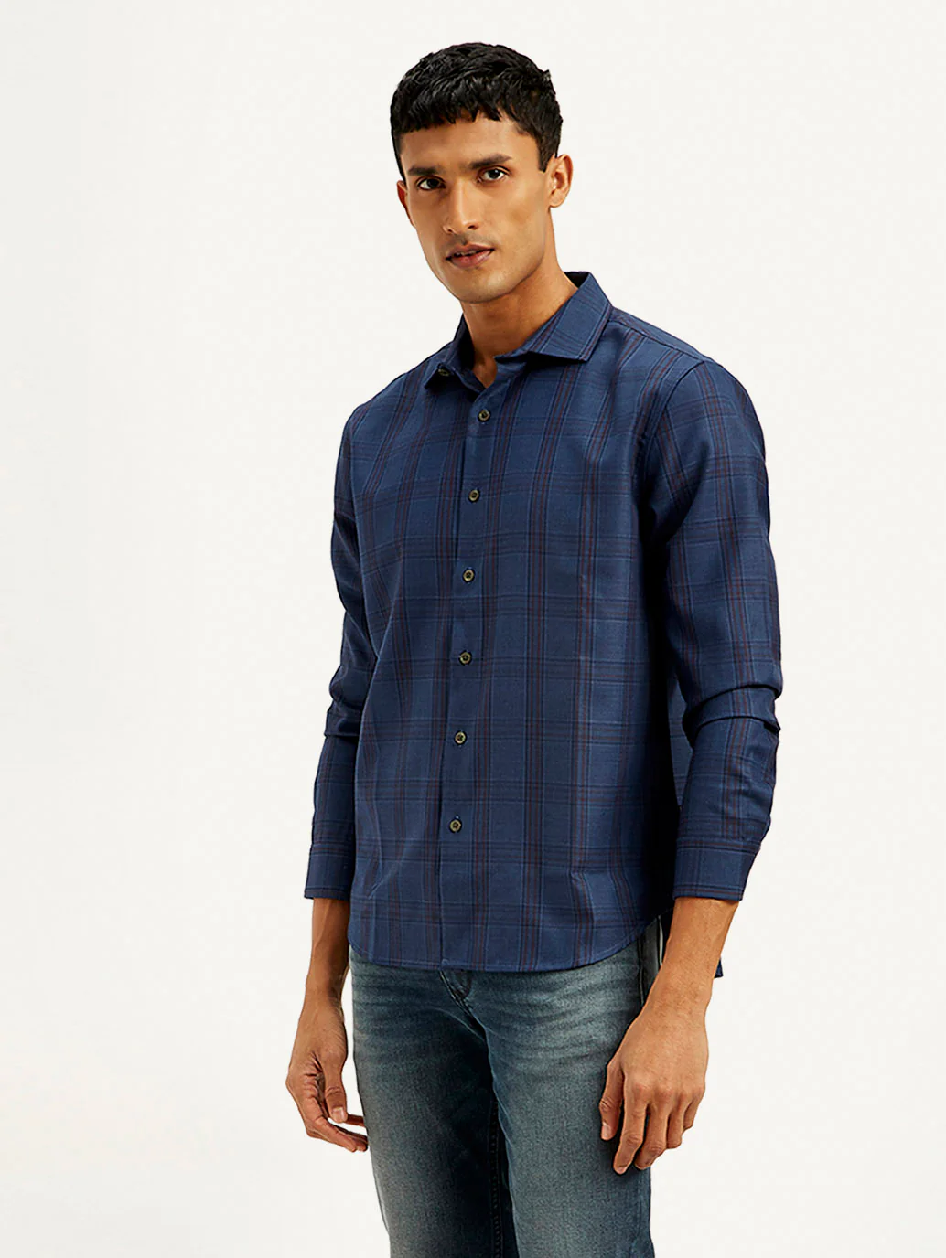 Men's Redloop Checkered Slim Fit Shirt - Image 5