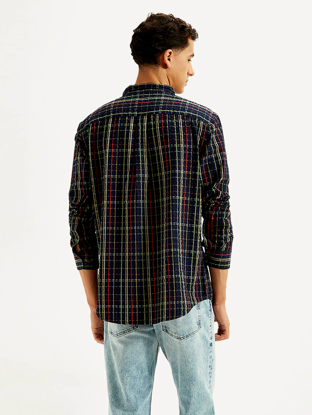 Men's Checkered Slim Fit Shirt - Image 3