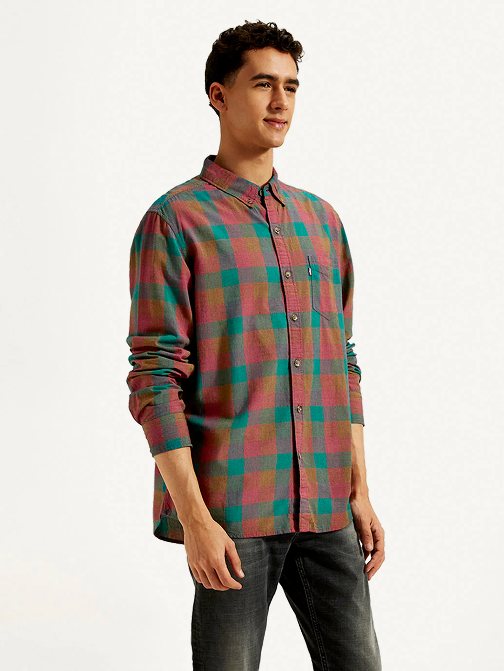 Men's Checkered Slim Fit Shirt - Image 5