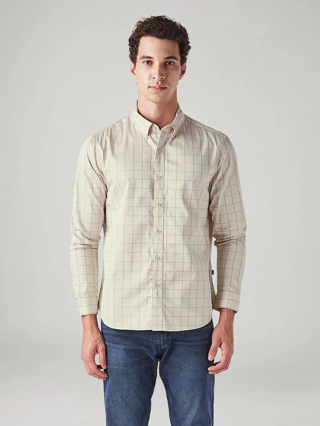 Men's Checkered Slim Fit Shirt - Image 2