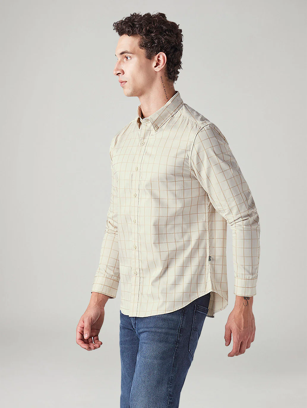 Men's Checkered Slim Fit Shirt - Image 5