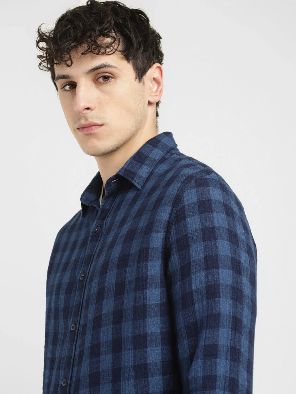 Men's Checkered Slim Fit  Shirt - Image 4