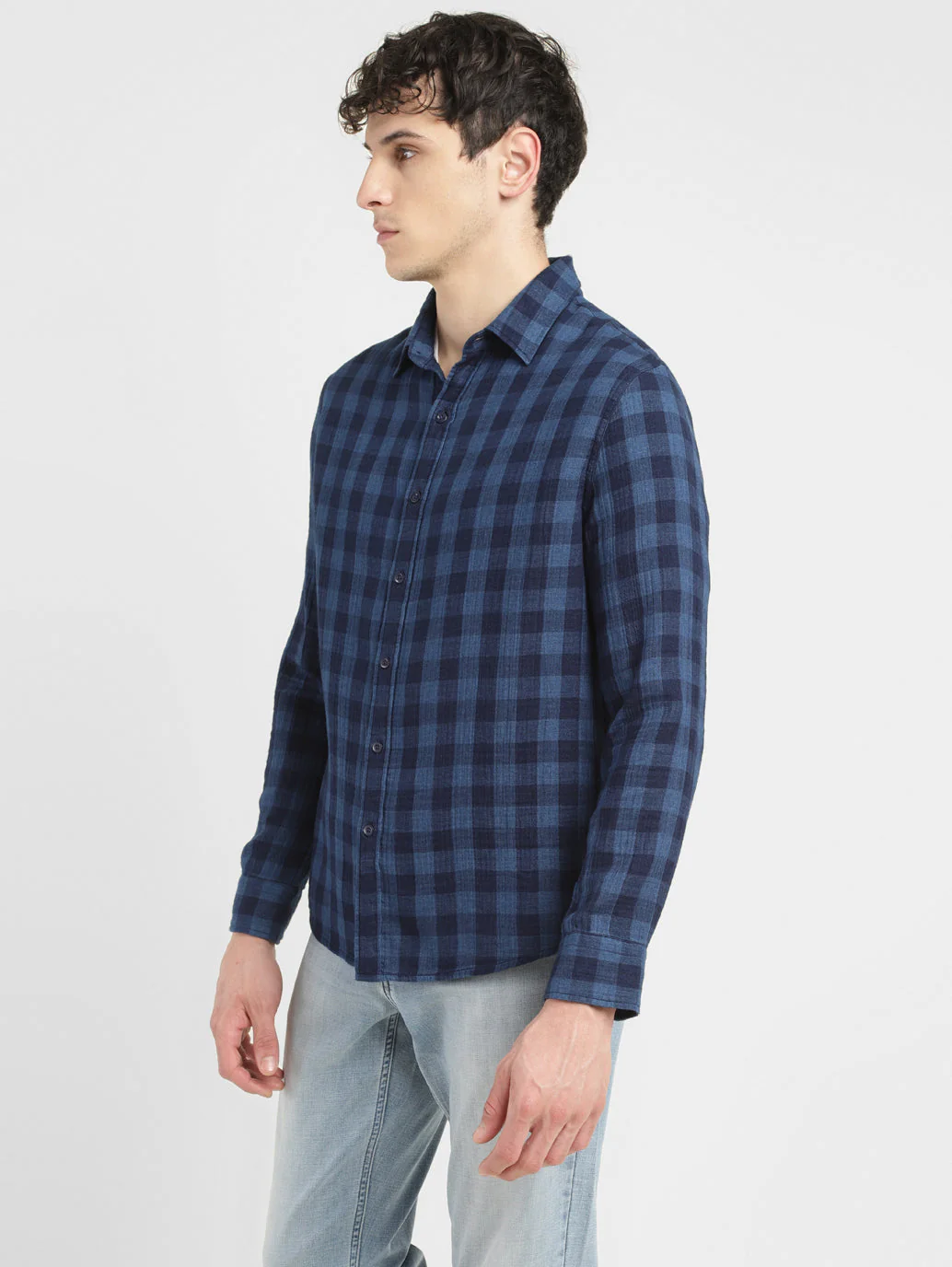 Men's Checkered Slim Fit  Shirt - Image 5