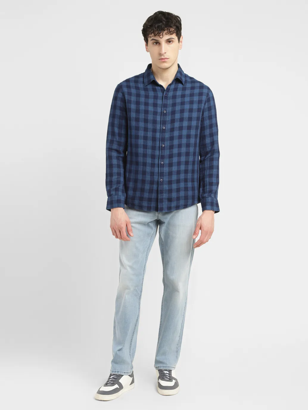 Men's Checkered Slim Fit  Shirt - Image 6