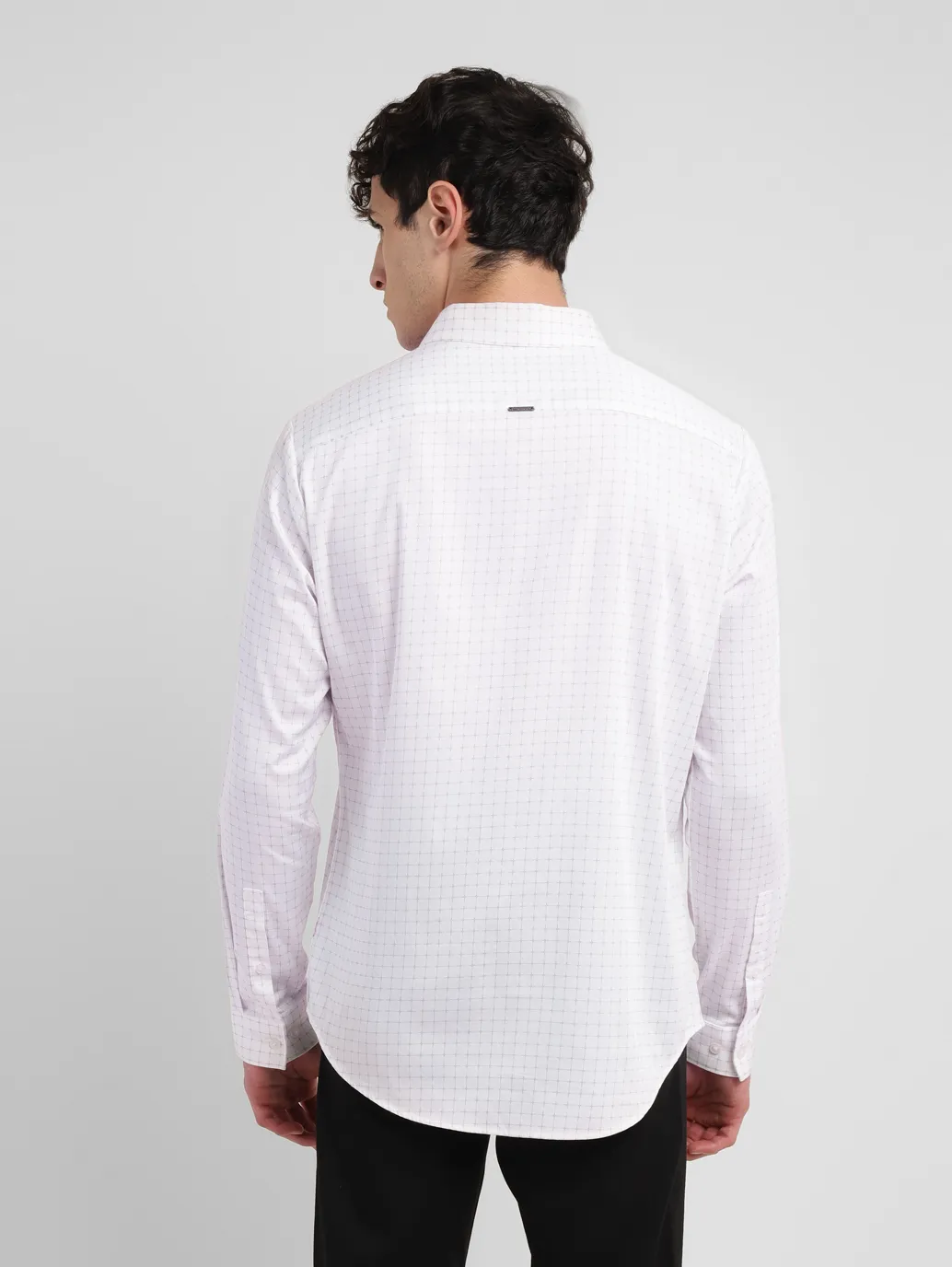 Men's Redloop Checkered Slim Fit Shirt - Image 3