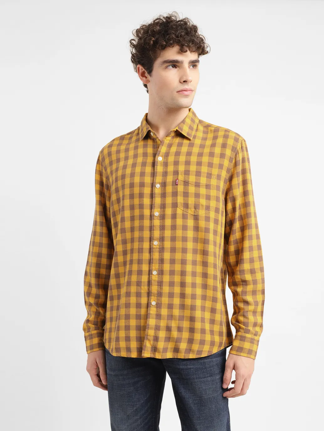 Men's Checkered Slim Fit Shirt - Image 2