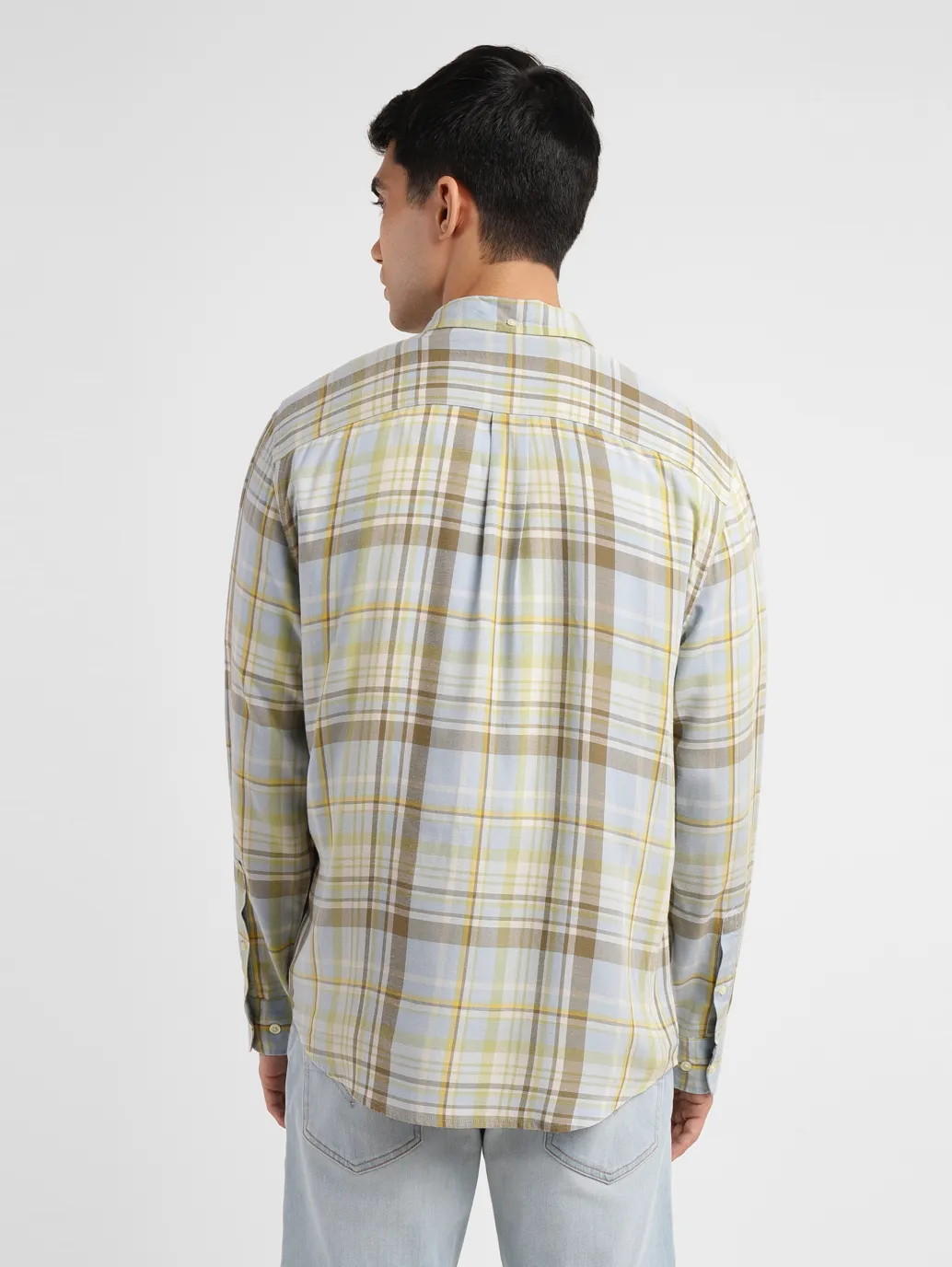 Men's Checkered Slim Fit Shirt - Image 2
