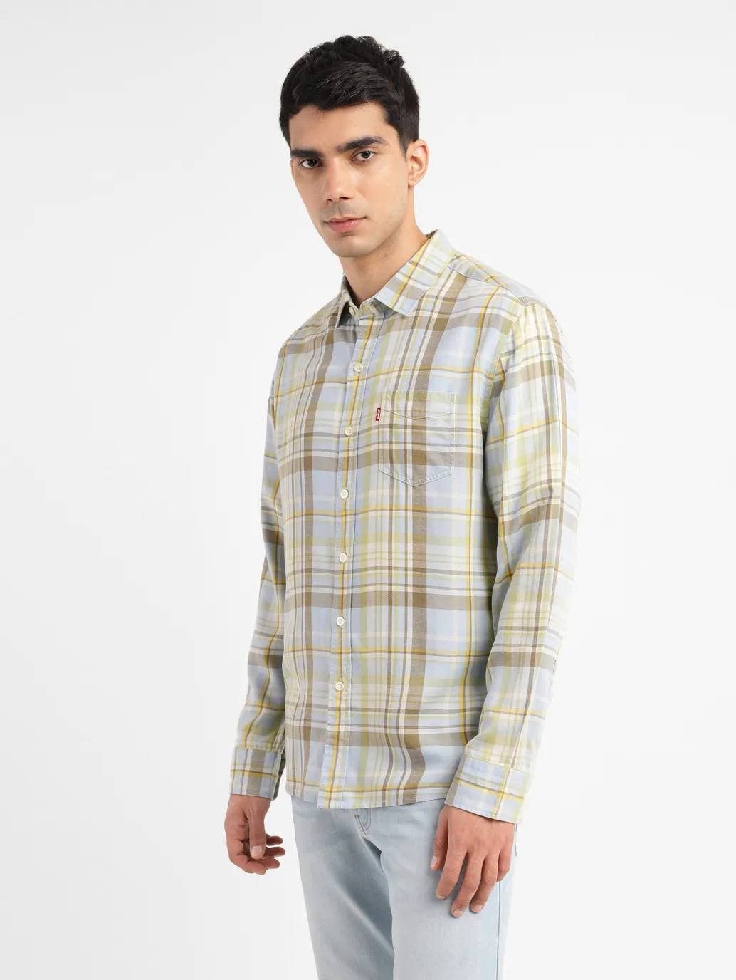 Men's Checkered Slim Fit Shirt - Image 3
