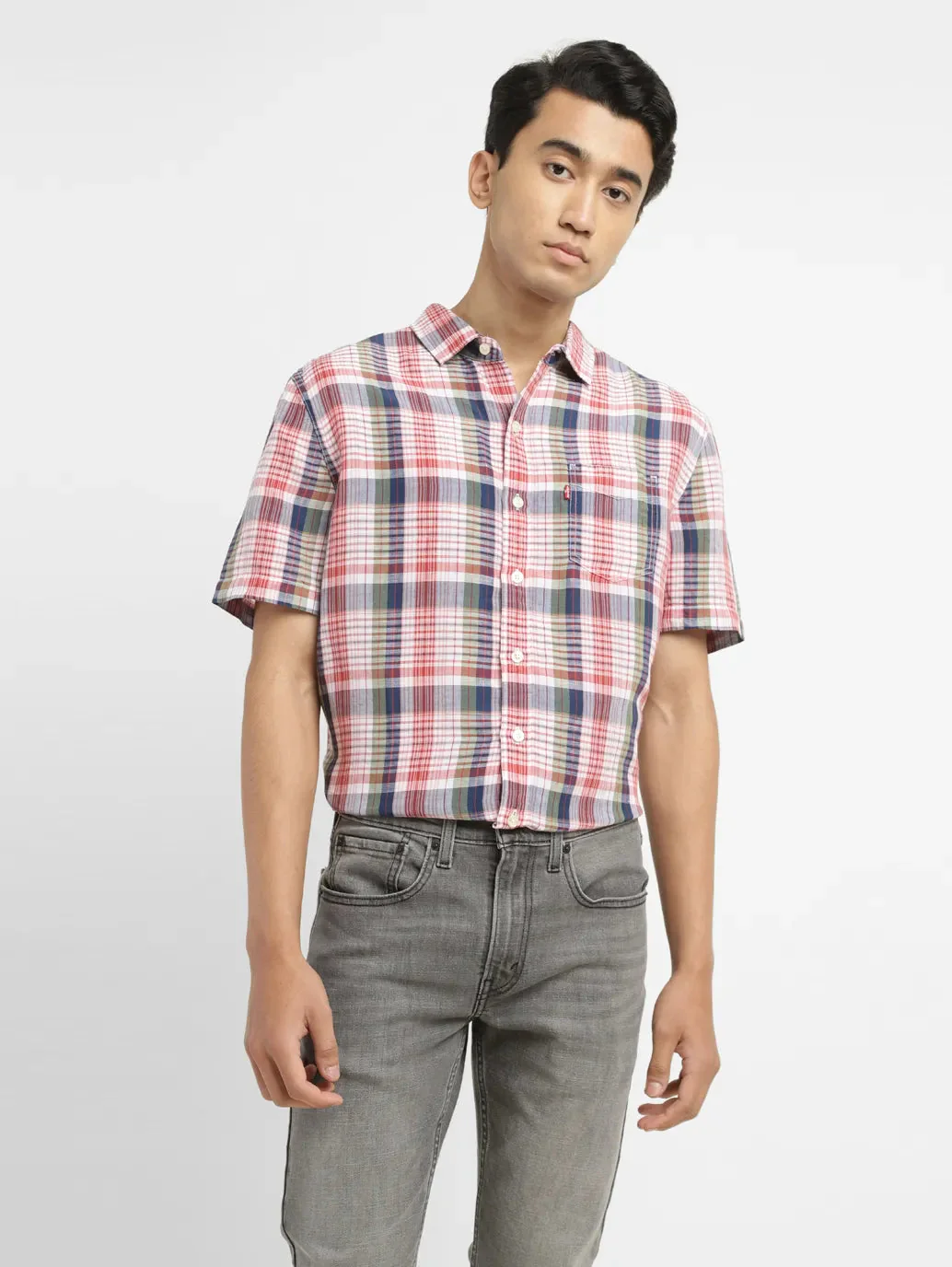 Men's Checkered Slim Fit Shirt