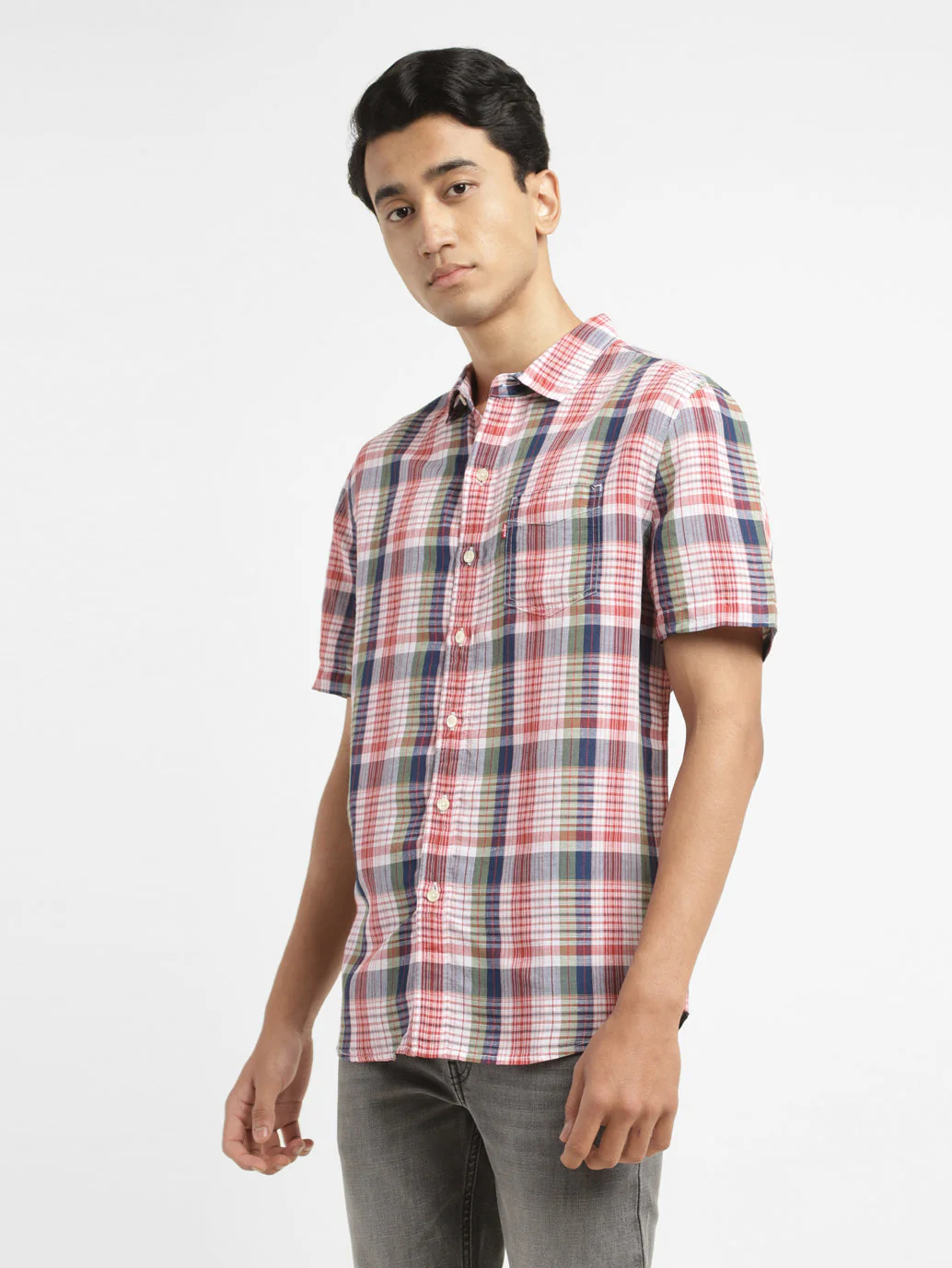 Men's Checkered Slim Fit Shirt - Image 5