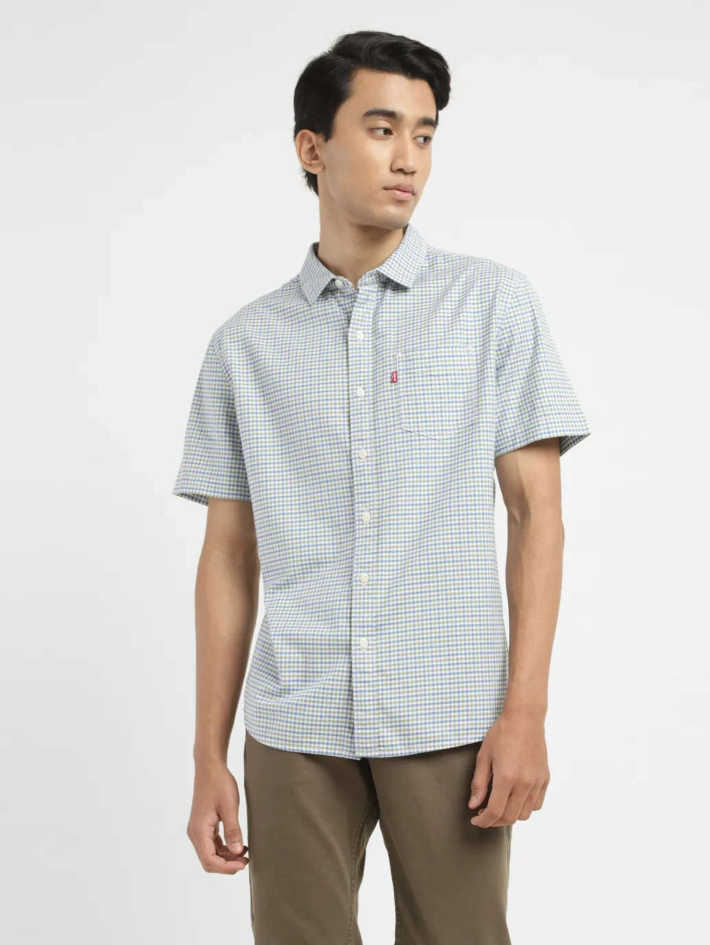 Men's Checkered Slim Fit Shirt - Image 2