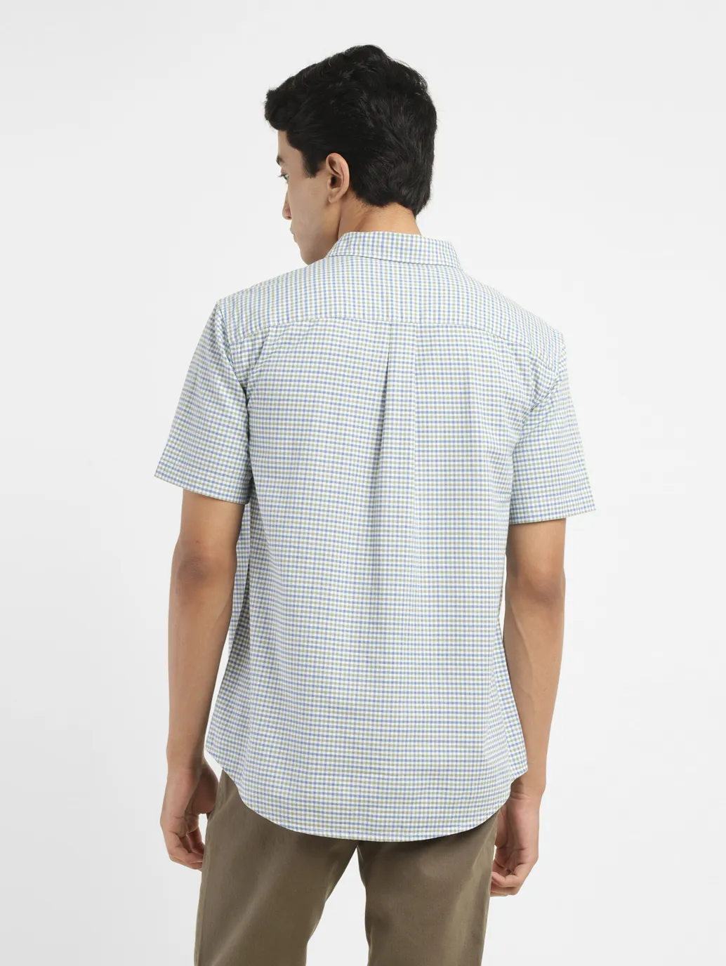Men's Checkered Slim Fit Shirt - Image 3