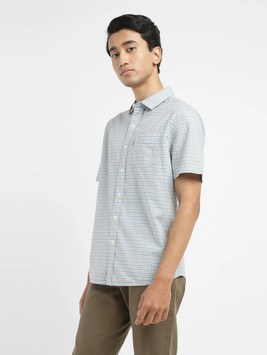 Men's Checkered Slim Fit Shirt - Image 4
