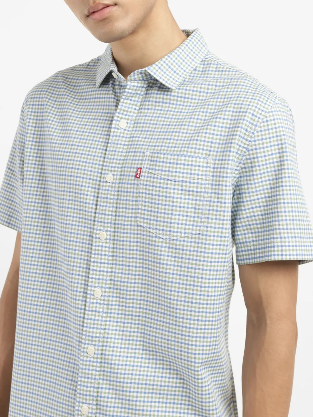 Men's Checkered Slim Fit Shirt - Image 5