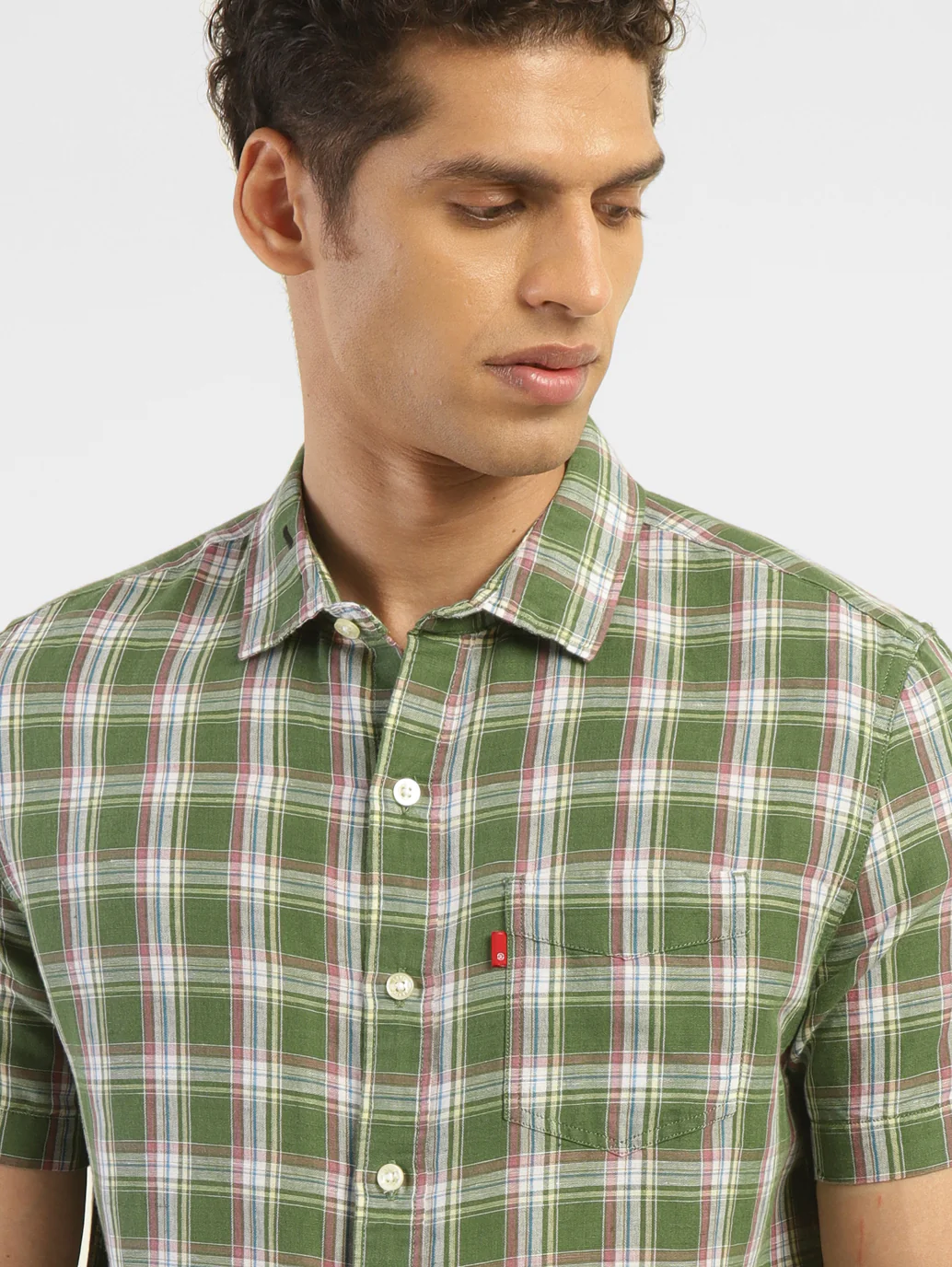 Men's Checkered Slim Fit Shirt - Image 4