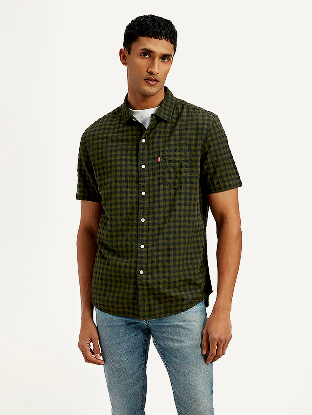 Men's Checkered Slim Fit Shirt - Image 2