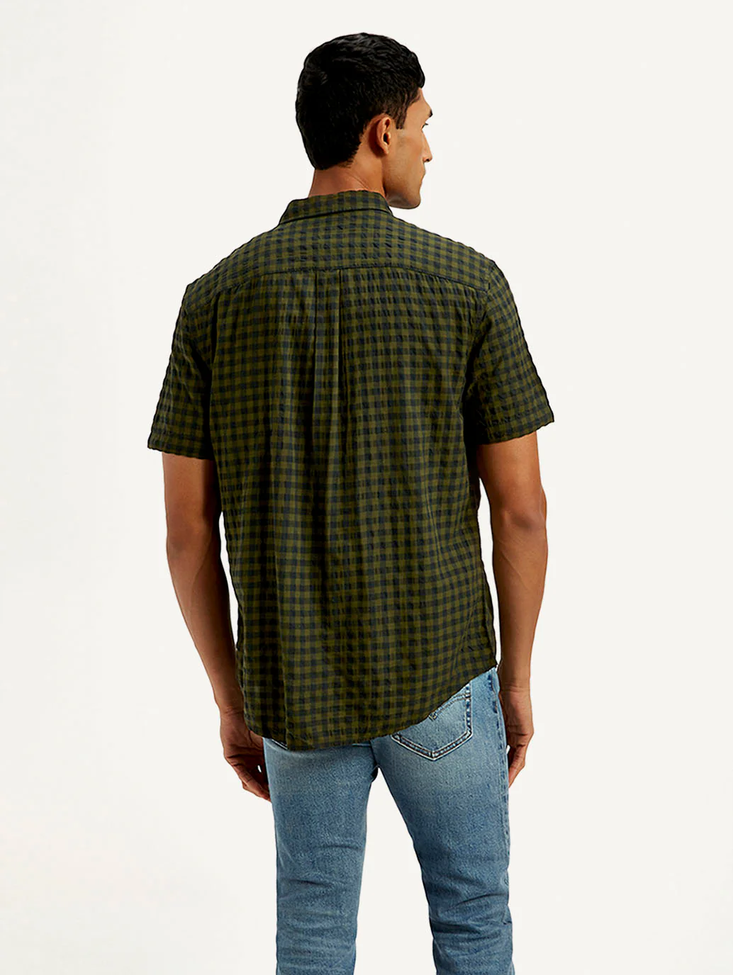 Men's Checkered Slim Fit Shirt - Image 3