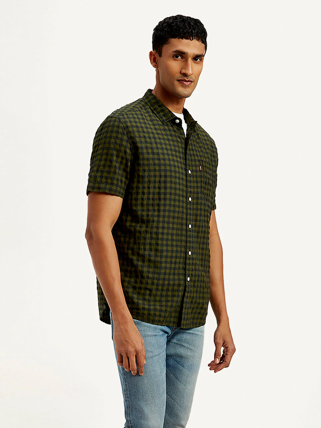Men's Checkered Slim Fit Shirt - Image 5