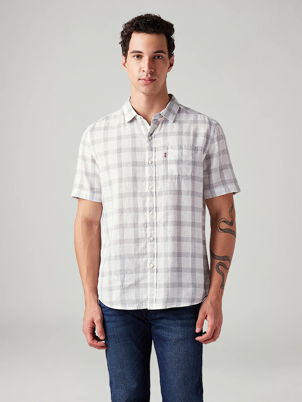 Men's Checkered Slim Fit Shirt - Image 2