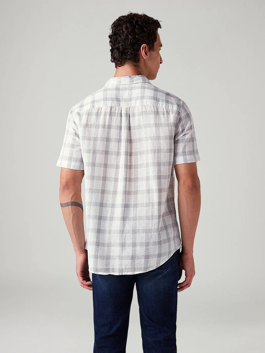 Men's Checkered Slim Fit Shirt - Image 3