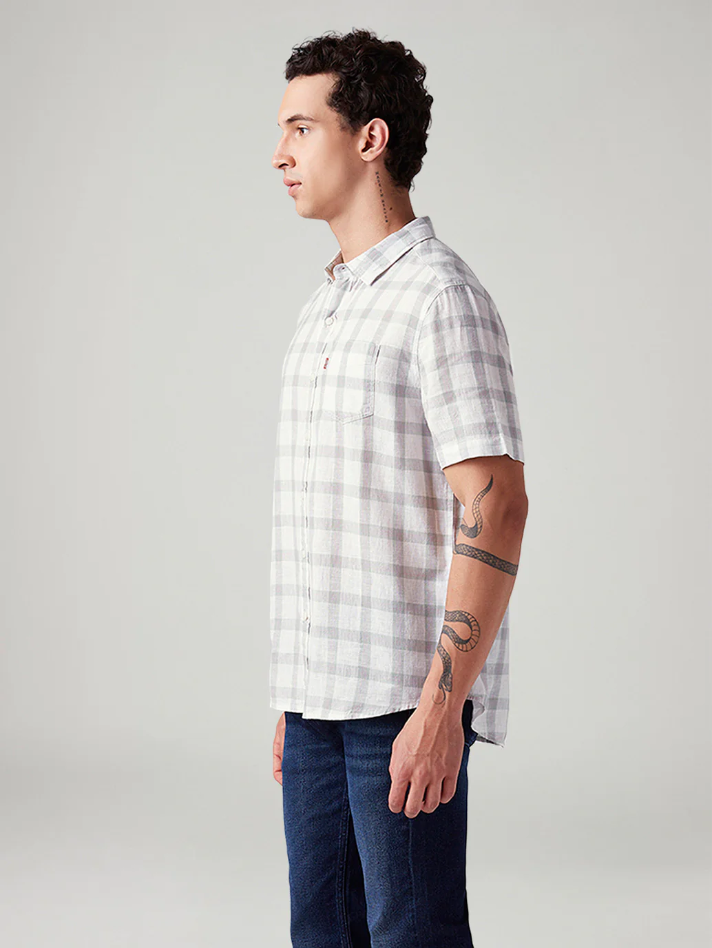 Men's Checkered Slim Fit Shirt - Image 5
