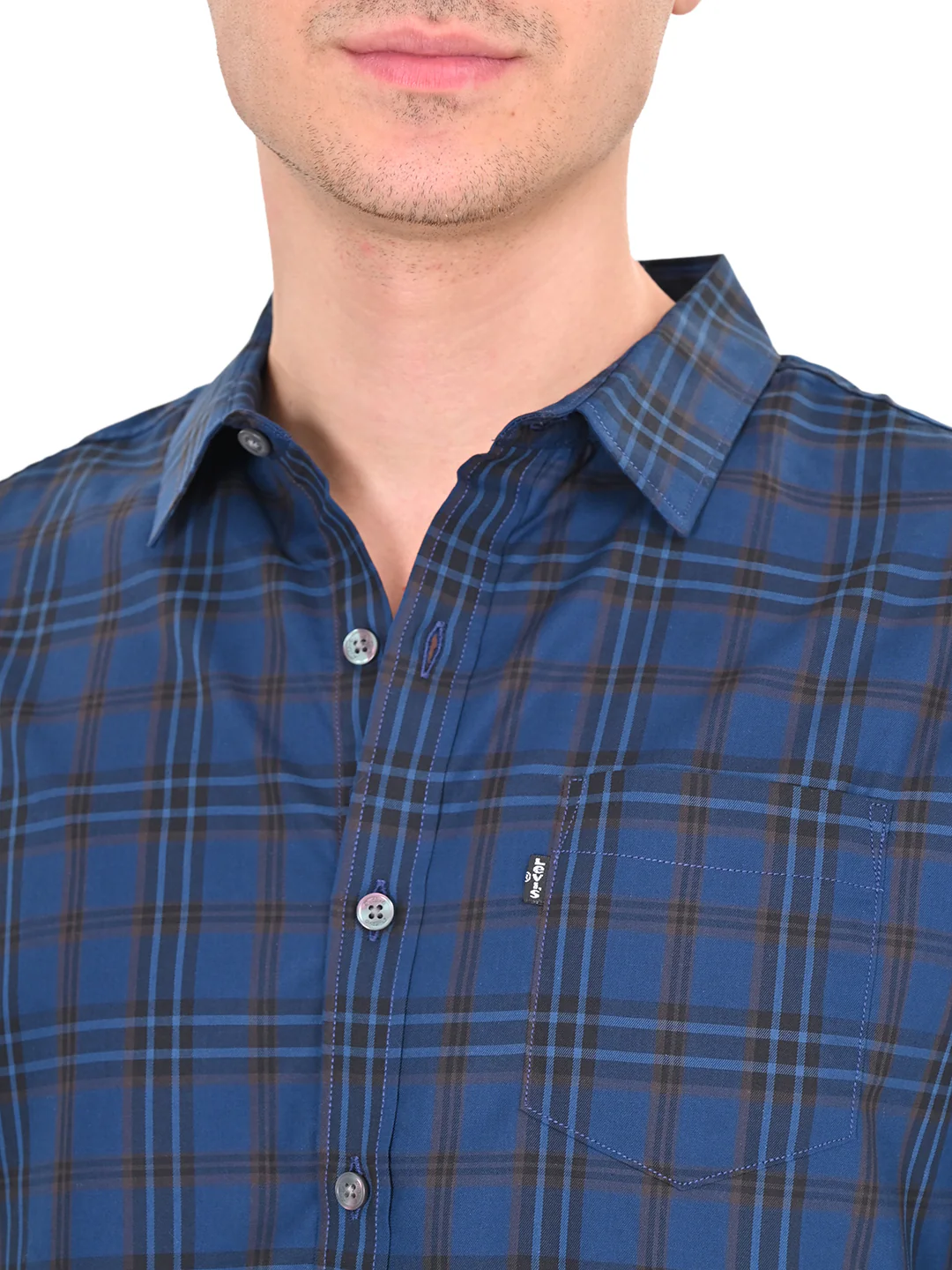 Men's Redloop Checkered Slim Fit Shirt - Image 2