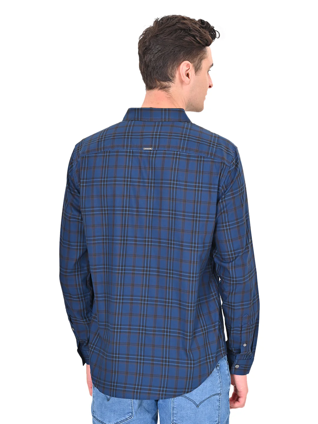 Men's Redloop Checkered Slim Fit Shirt - Image 3