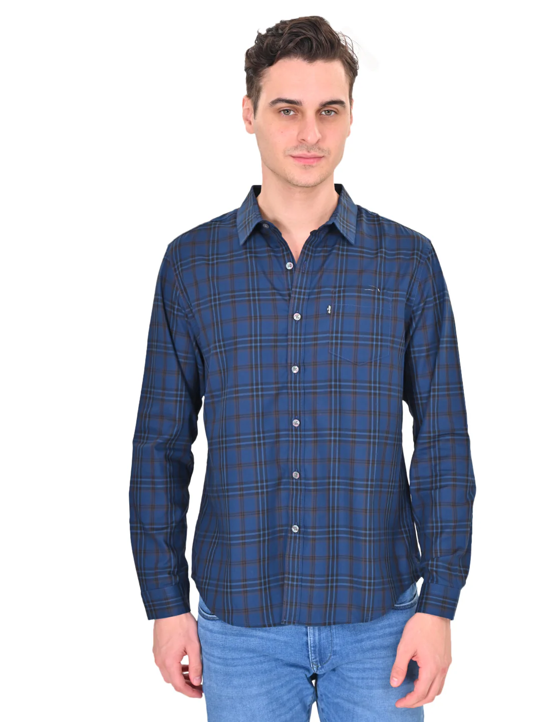Men's Redloop Checkered Slim Fit Shirt - Image 5