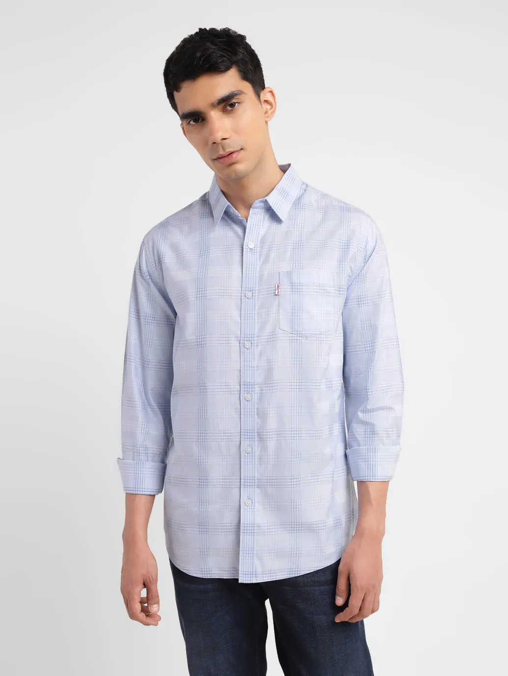 Men's Redloop Checkered Slim Fit Shirt - Image 2