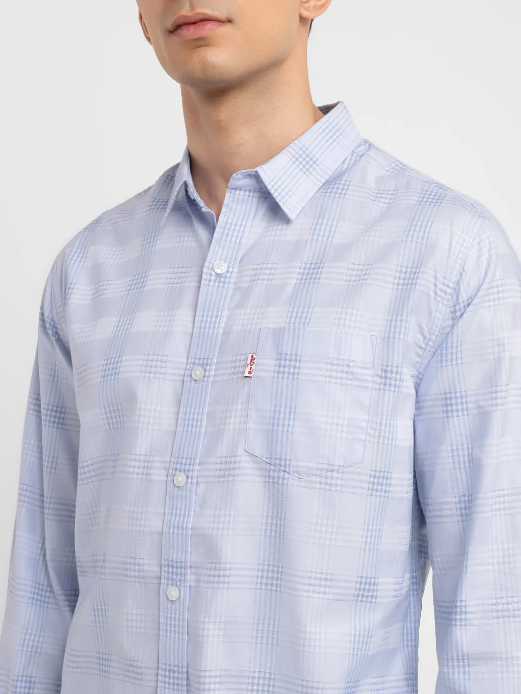 Men's Redloop Checkered Slim Fit Shirt - Image 5
