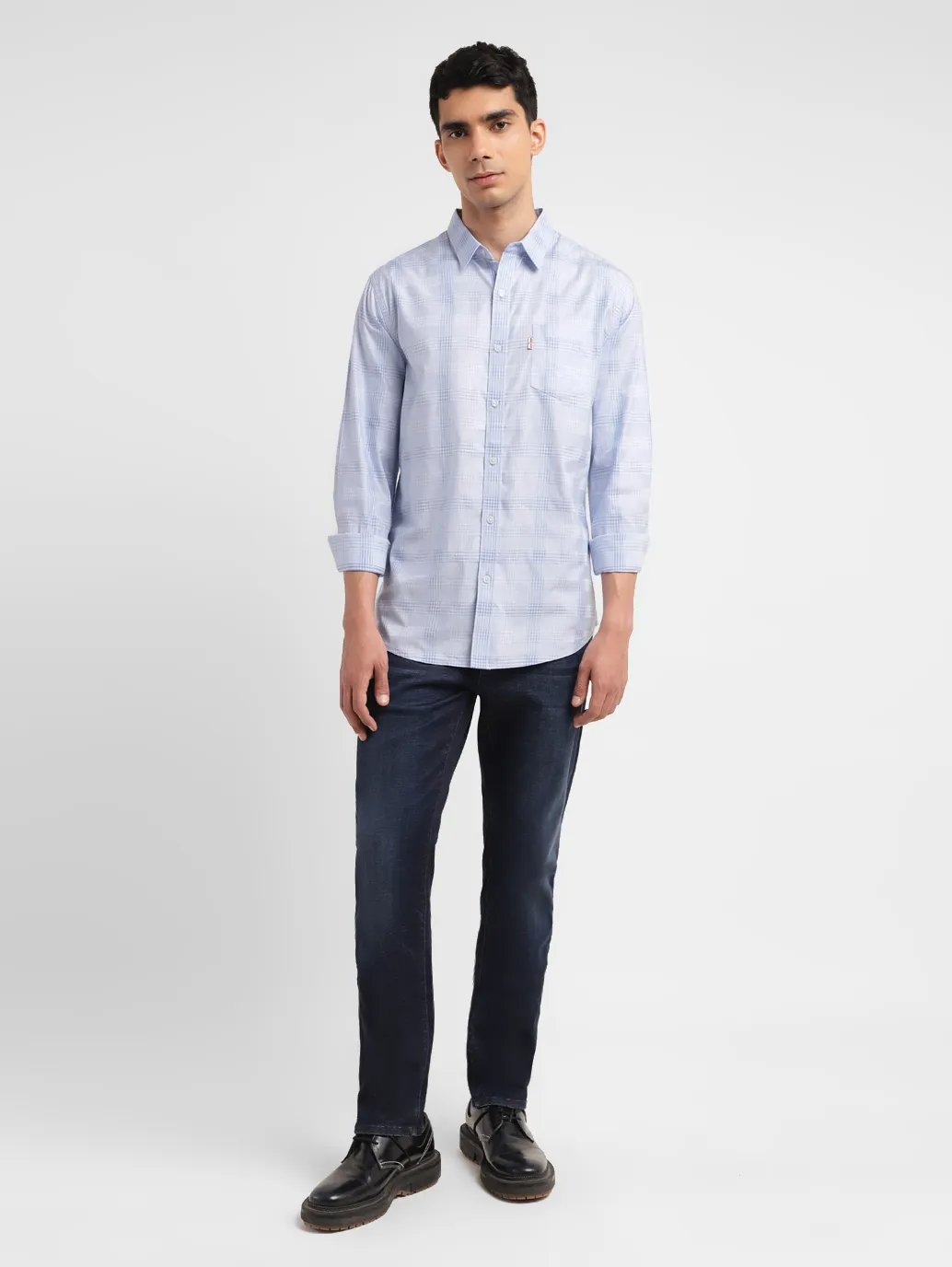Men's Redloop Checkered Slim Fit Shirt - Image 6