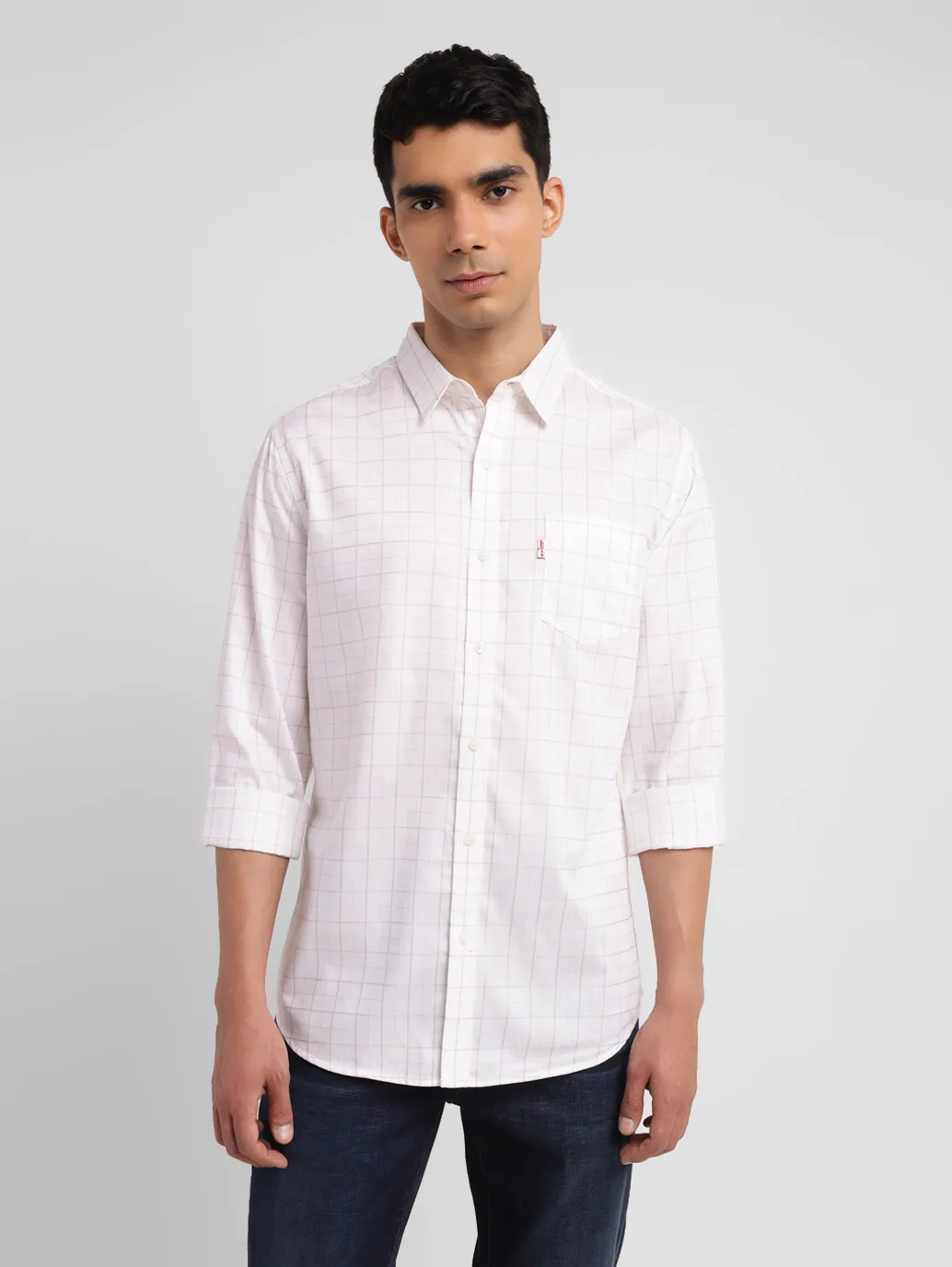 Men's Redloop Checkered Slim Fit Shirt - Image 2