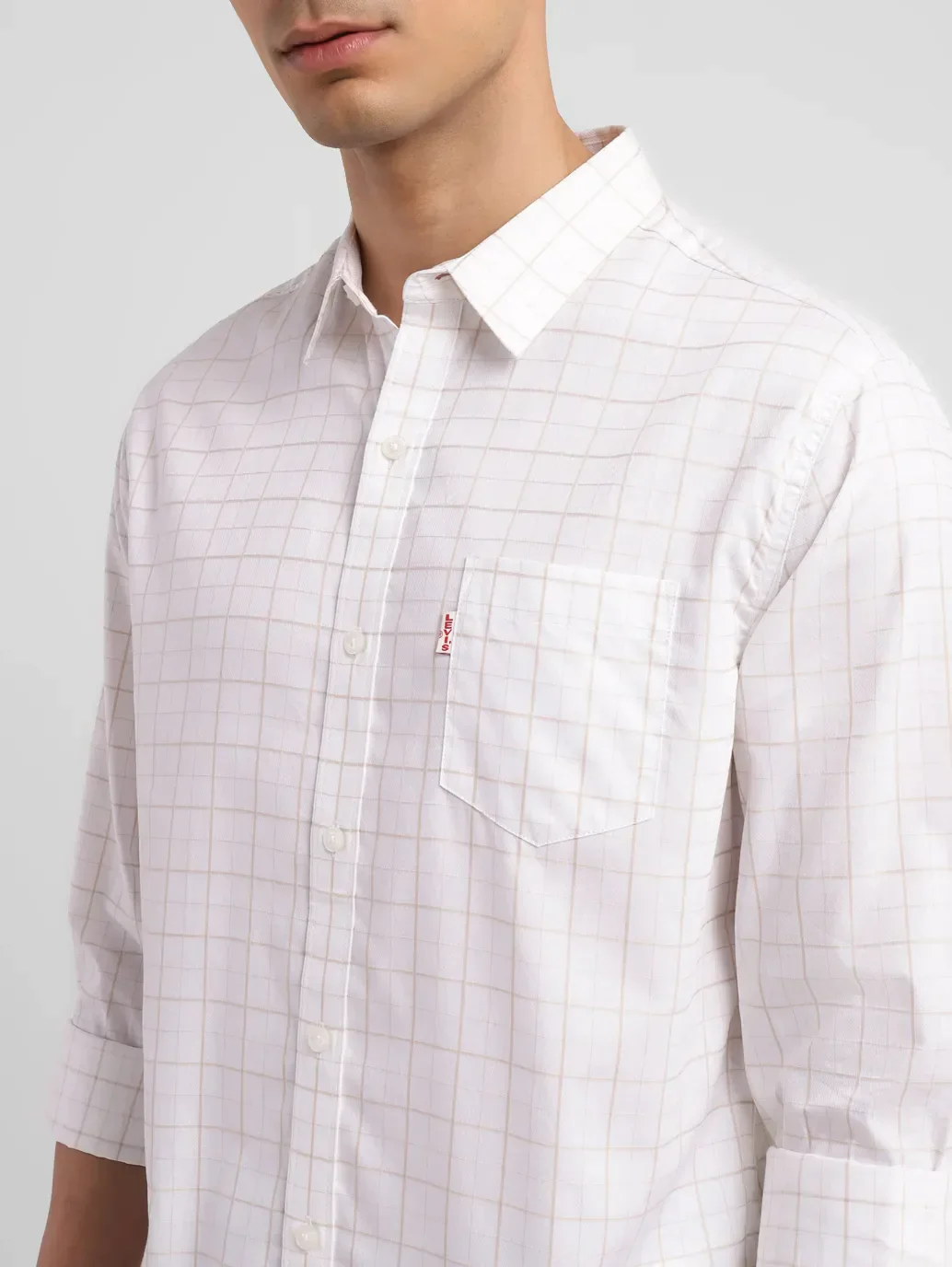 Men's Redloop Checkered Slim Fit Shirt - Image 5