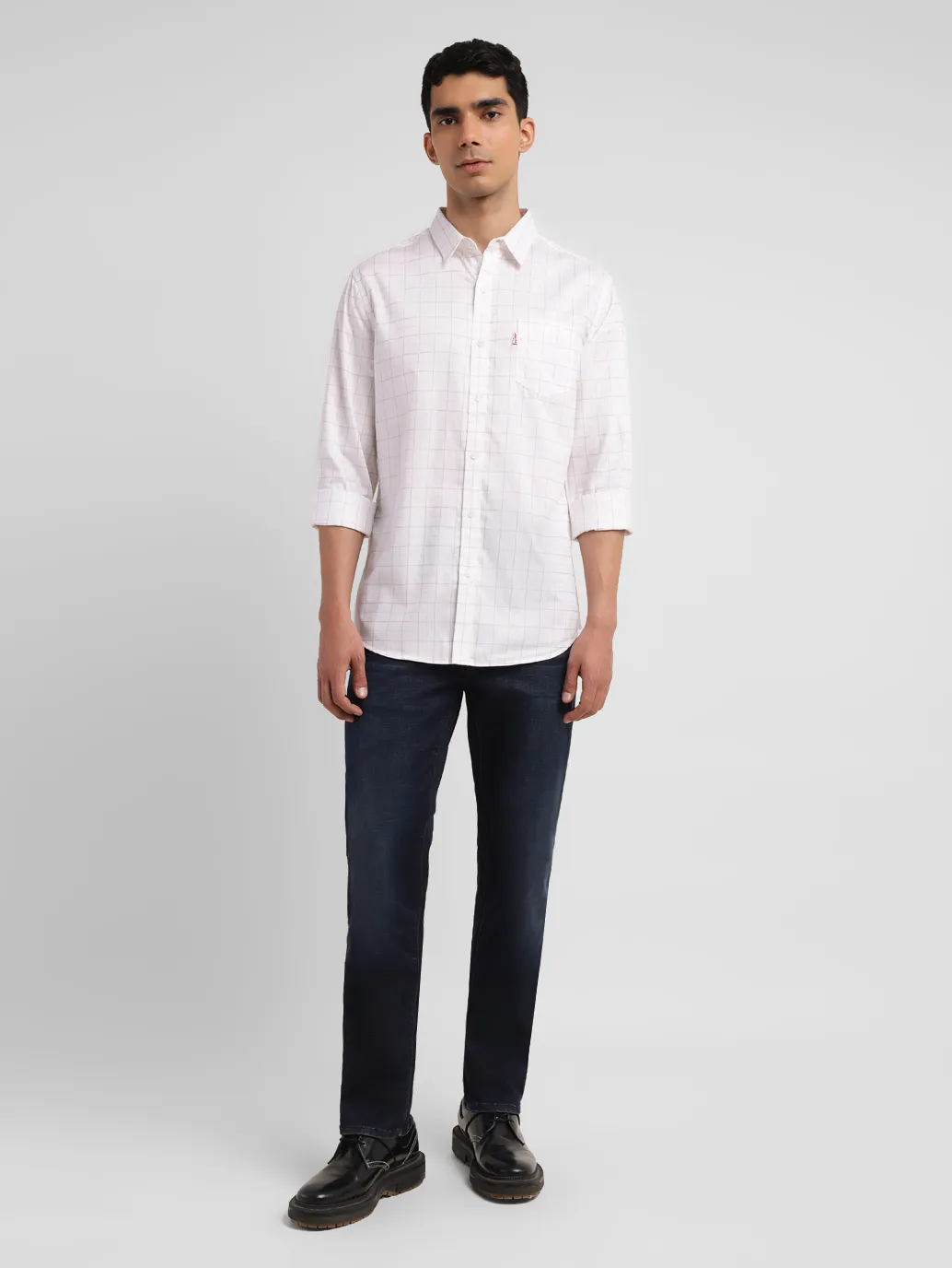 Men's Redloop Checkered Slim Fit Shirt - Image 6