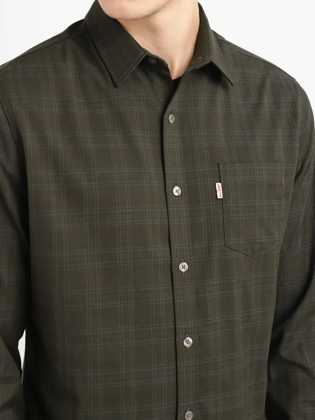 Men's Redloop Checkered Slim Fit Shirt - Image 5