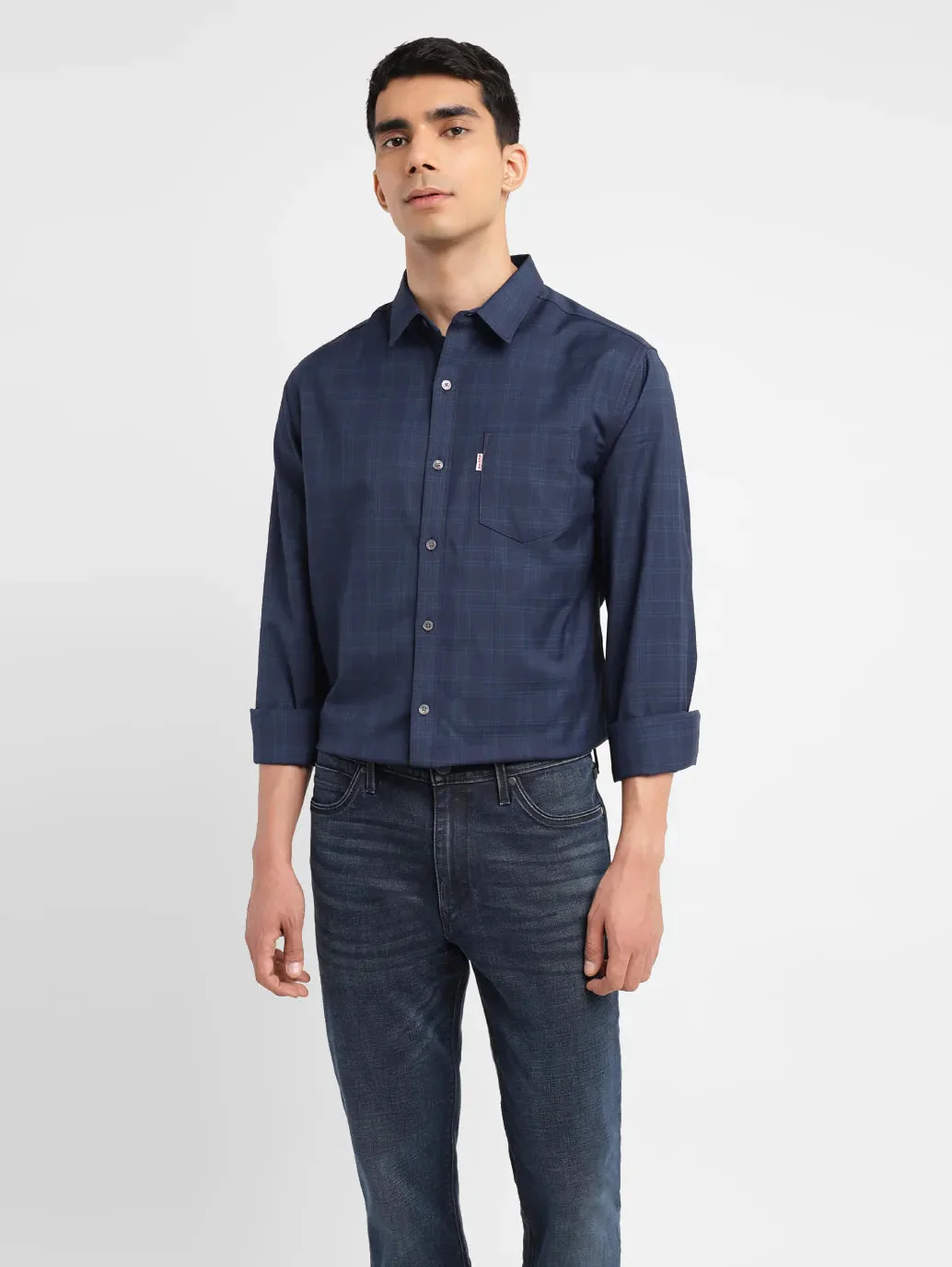 Men's Redloop Checkered Slim Fit Shirt