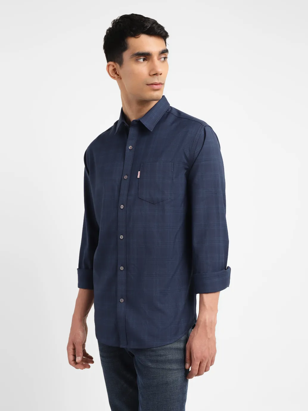 Men's Redloop Checkered Slim Fit Shirt - Image 4