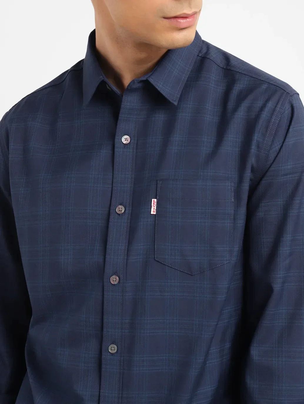 Men's Redloop Checkered Slim Fit Shirt - Image 5