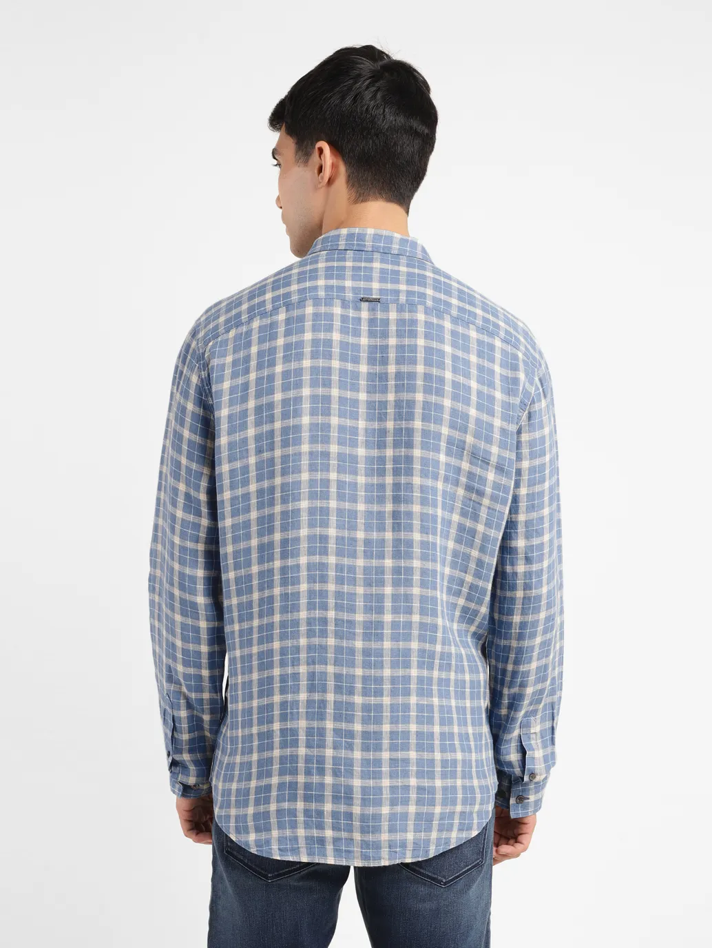 Men's Checkered Slim Fit Shirt - Image 3